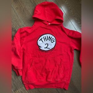 Dr Seuss thing 2 universal studios hoodie kids xs 5-7